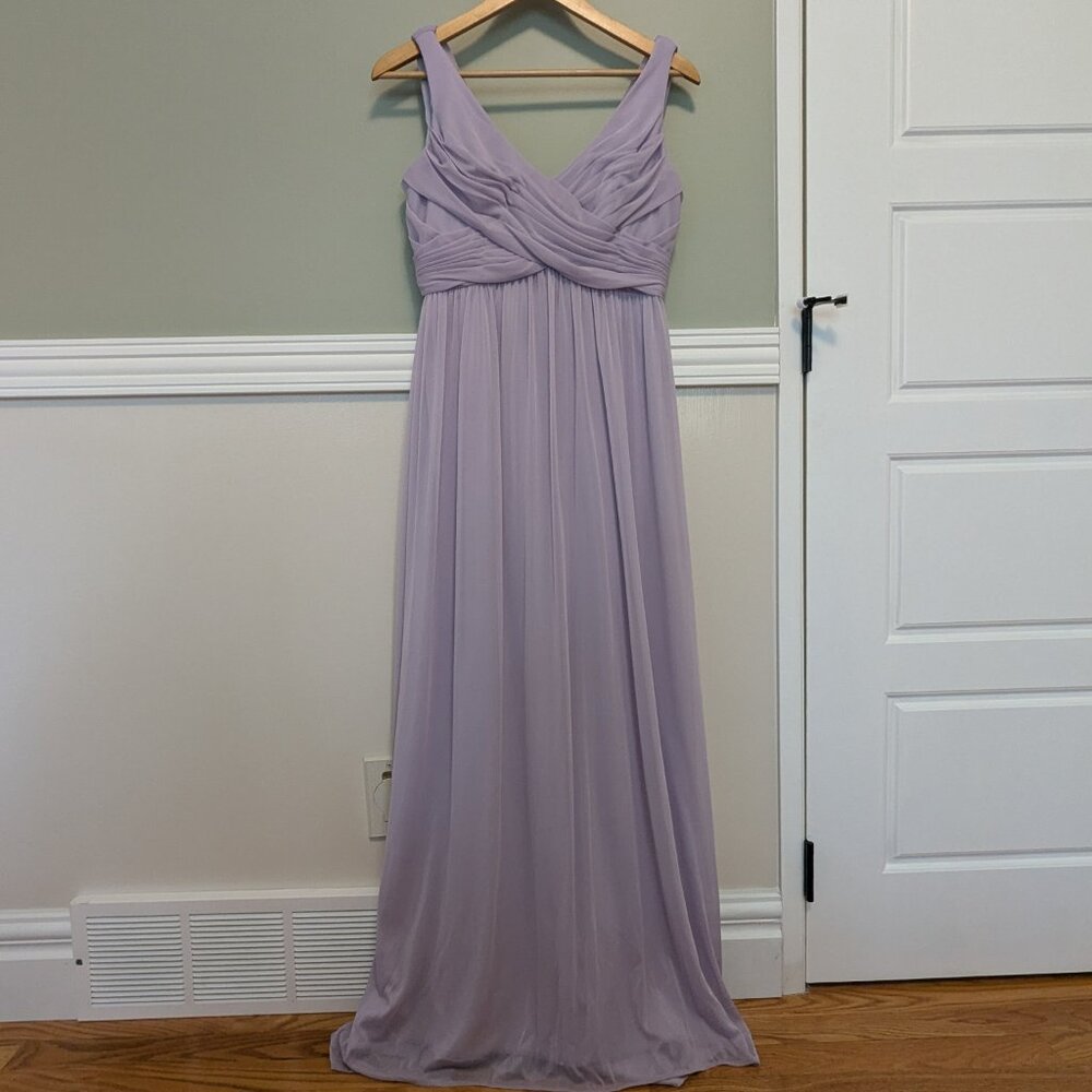 David's bridal Iris Chiffon dress in Size 10 - Picture 1 of 5